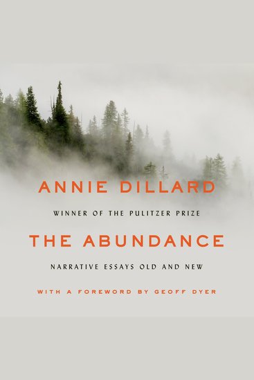 The Abundance - Narrative Essays Old and New - cover