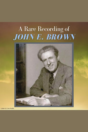 A Rare Recording of John E Brown - cover