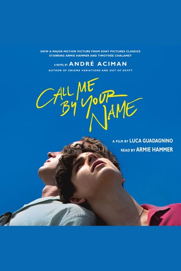 Call Me by Your Name - A Novel - cover