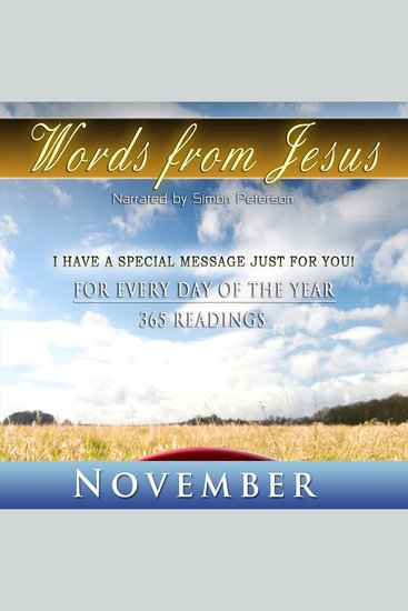 Words from Jesus: November - For Every Day of the Year - 365 Readings - cover