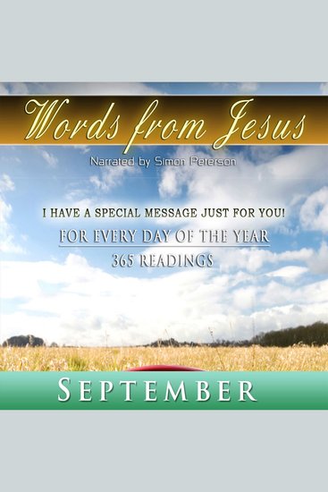 Words from Jesus: September - For Every Day of the Year - 365 Readings - cover