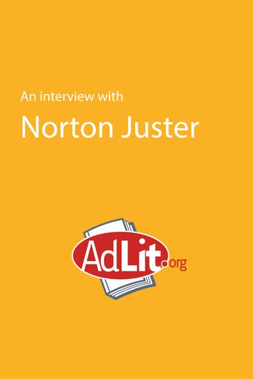 An Interview with Norton Juster for AdLitorg - cover