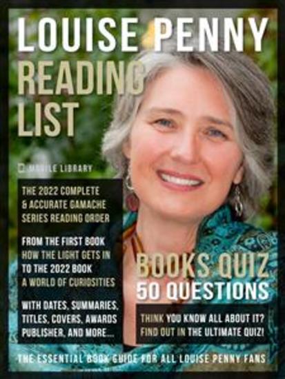 Louise Penny Reading List and Books Quiz - Complete Louise Penny Books Checklist with Reading Order of Chief Inspector Armand Gamache Series and details of all the 17 books (updated 2021) plus a Books Quiz - cover