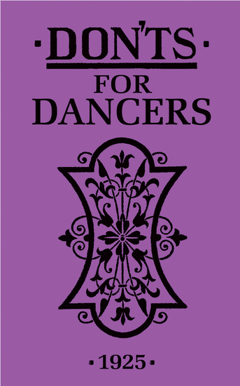 Don'ts for Dancers - cover