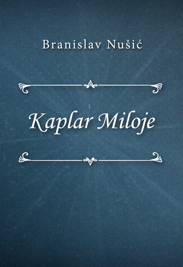 Kaplar Miloje - cover