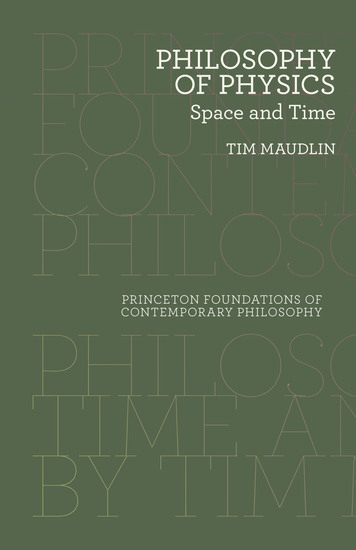 Philosophy of Physics - Space and Time - cover