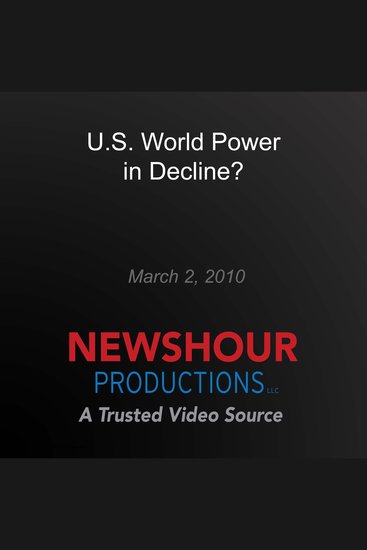 US World Power in Decline? - cover