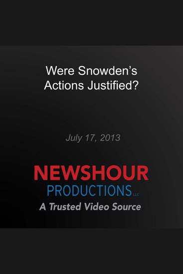 Were Snowden's Actions Justified? - cover