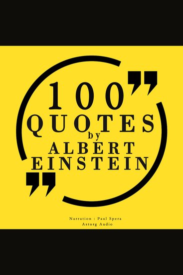 100 quotes by Albert Einstein - cover