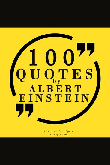 100 Quotes by Albert Einstein - cover