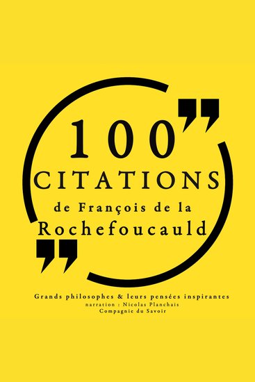 100 citations de La Rochefoucauld - cover