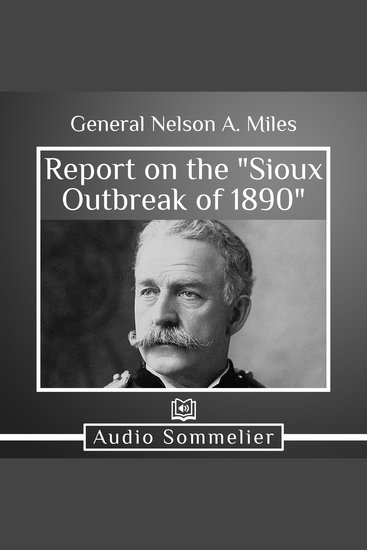 Report on the "Sioux Outbreak of 1890" - cover