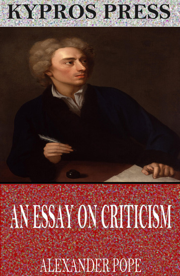 An Essay on Criticism - cover