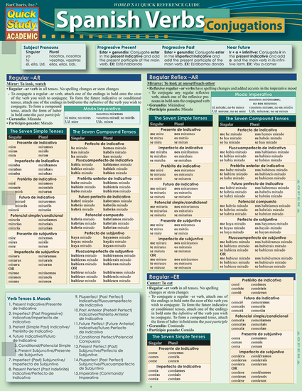 Spanish Verbs - Conjugations - cover