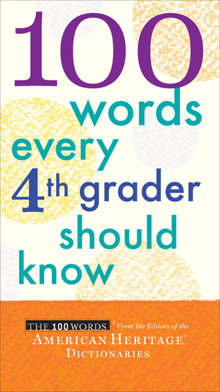 100 Words Every 4th Grader Should Know - cover