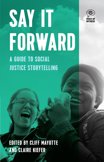 Say it Forward - A Guide to Social Justice Storytelling - cover