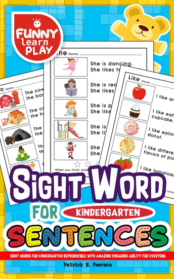 Sight Words for Kindergarten - Reproducible with Amazing Engaging Ability for Everyone - Sight Words Kindergarten Ideal for Recognizing & Learning Trends for Kids - cover