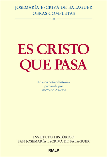 Es Cristo que pasa - Edición crítico-histórica - cover