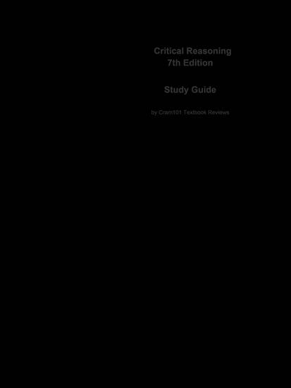 Critical Reasoning - Philosophy Philosophy - cover