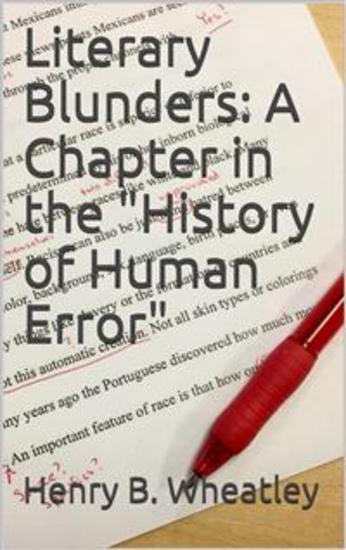Literary Blunders: A Chapter in the "History of Human Error" - cover