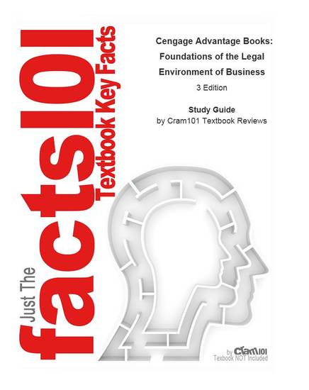 Cengage Advantage Books Foundations of the Legal Environment of Business - cover