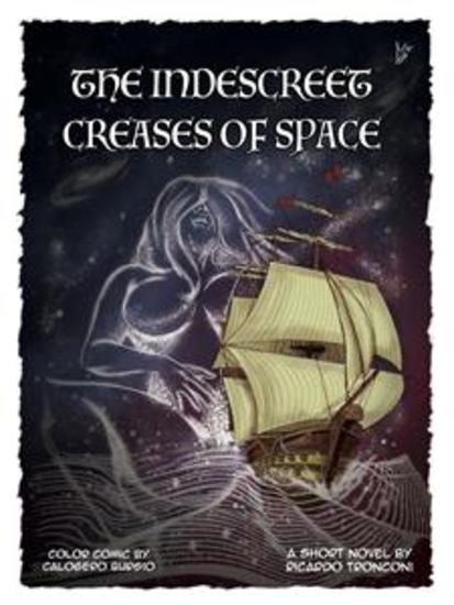 The indescreet creases of space - colored comic and short novel - cover