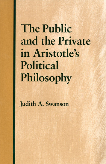 The Public and the Private in Aristotle's Political Philosophy - cover