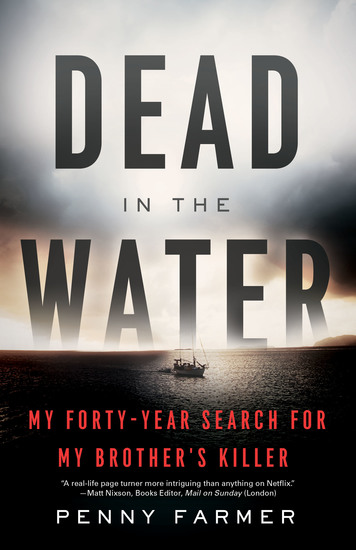 Dead in the Water - My Forty-Year Search for My Brother's Killer - cover