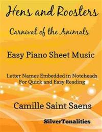 Hens and Roosters Carnival of the Animals Easy Piano Sheet Music