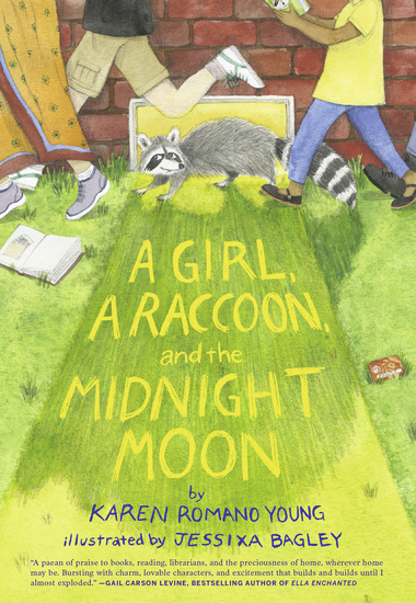 A Girl a Raccoon and the Midnight Moon - cover