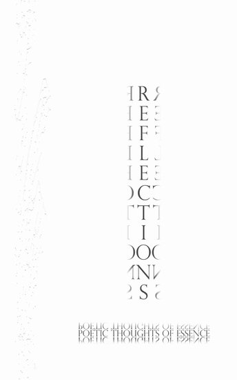 Reflections - Poetic Thoughts of Essence - cover