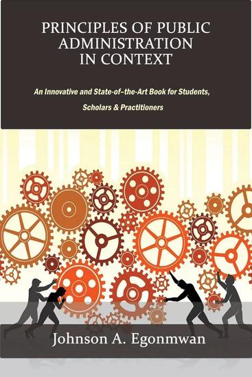 Principles of Public Administration in Context - cover