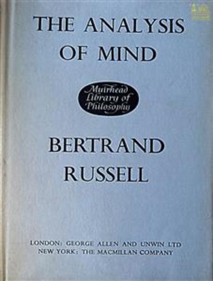 The Analysis of Mind - cover