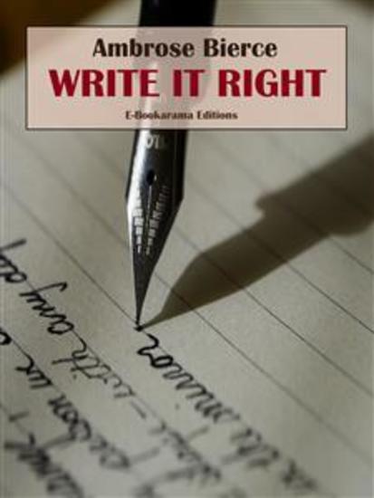 Write It Right - cover