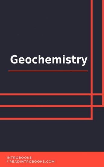 Geochemistry - cover