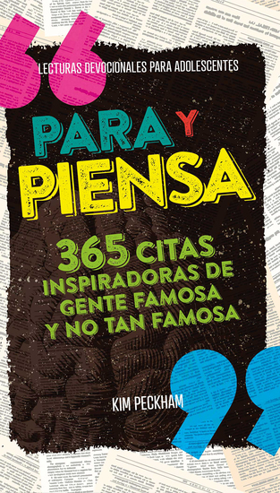 Para y piensa - 365 citas inspiradoras de gente famosa y no tan famosa - cover