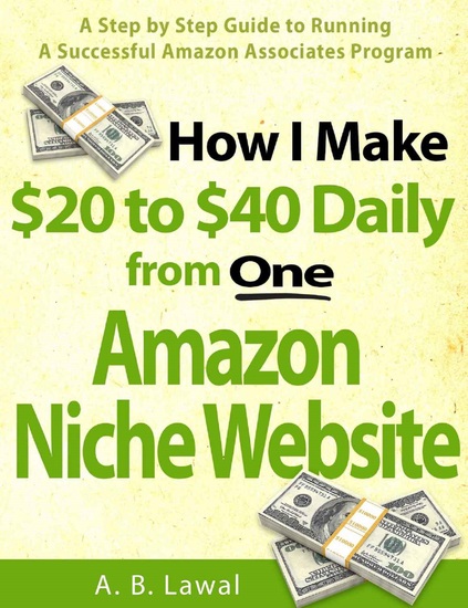 How I Make 20 to 40 Daily from One Amazon Niche Website - A Step by Step Guide to Running A Successful Amazon Associates Program - cover