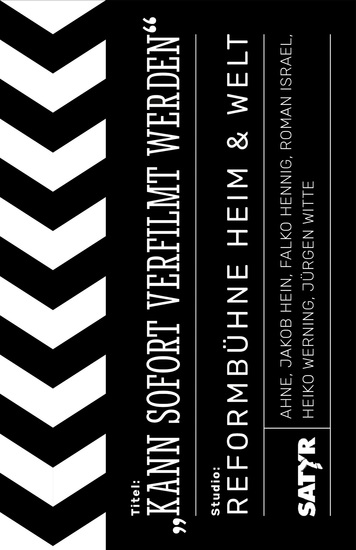 Kann sofort verfilmt werden - cover