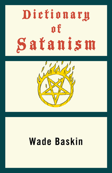 Dictionary of Satanism - cover