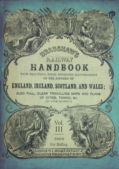 Bradshaw's Railway Handbook Vol 3 - Bradshaw's Tours (Hertford Buckingham Northampton Warwick Stafford Chester and the Northern Counties of Scotland) - cover