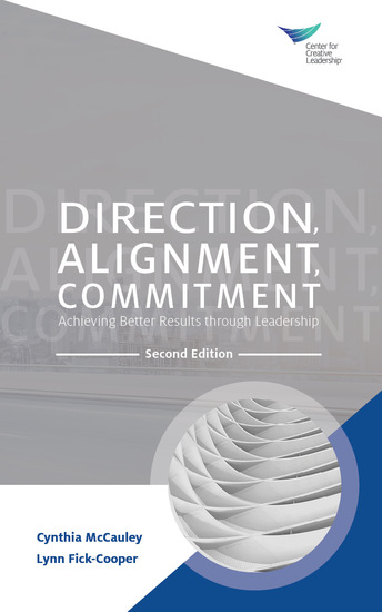 Direction Alignment Commitment: Achieving Better Results through Leadership Second Edition - cover