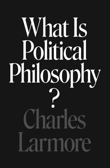 What Is Political Philosophy? - cover