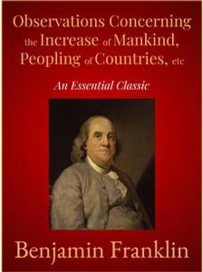 Observations Concerning the Increase of Mankind Peopling of Countries etc - cover