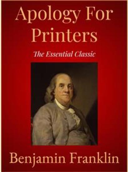 Apology For Printers - cover