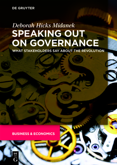 Speaking Out on Governance - What Stakeholders Say About the Revolution - cover