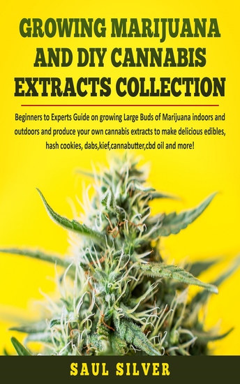 Growing Marijuana and DIY Cannabis Extracts Collection - Beginners to Experts Guide on growing Large Buds of Marijuana indoors and outdoors and produce your own cannabis extracts to make delicious edibles hash cookies dabskiefcannabuttercbd oil and more! - cover