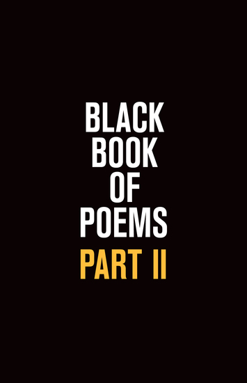 Black Book of Poems II - cover