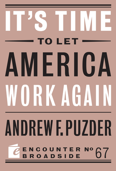 It’s Time to Let America Work Again - cover