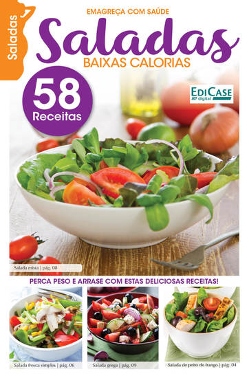 Emagreça Com Saúde Ed 6 - Saladas Baixas Calorias - cover