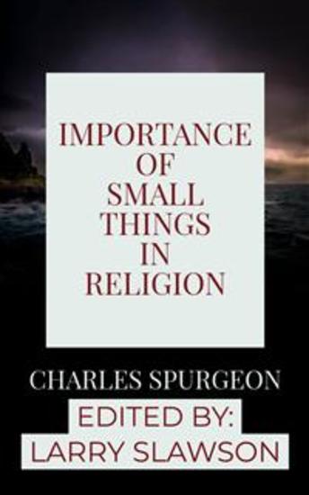 Importance of Small Things in Religion - cover
